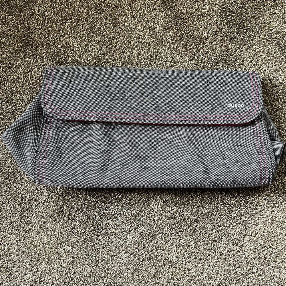 NEW Gray Dyson Heat Resistant Accessories Bag — Supersonic Hair Dryer Storage